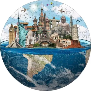 The World's Most Famous Places Wooden Jigsaw Puzzle