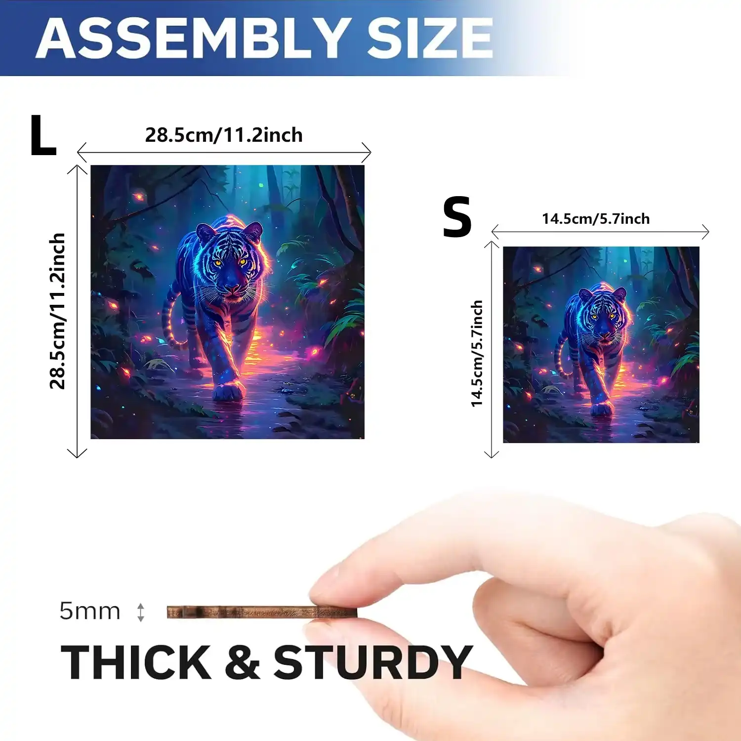 Tiger Wooden Jigsaw Puzzle - Image 4