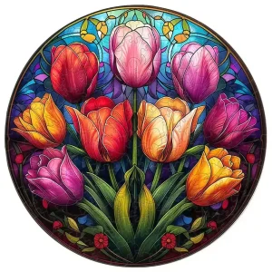 Tulips Wooden Jigsaw Puzzle