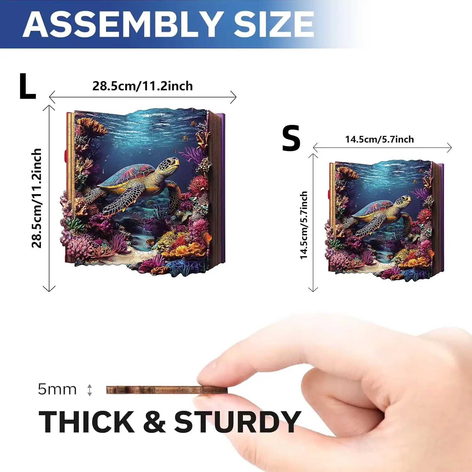 Turtle In The Book Wooden Jigsaw Puzzle - Image 5