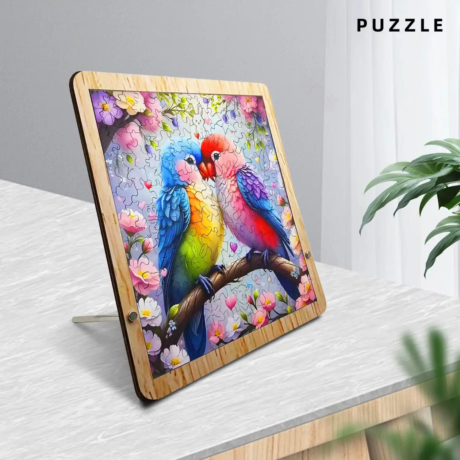 Two Birds Wooden Jigsaw Puzzle - Image 4