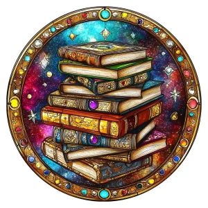 Vintage Books Wooden Jigsaw Puzzle