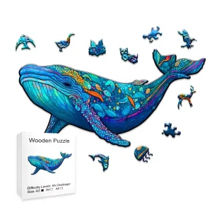Whale Wooden Jigsaw Puzzle