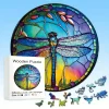 Window-Like Dragonfly Wooden Jigsaw Puzzle