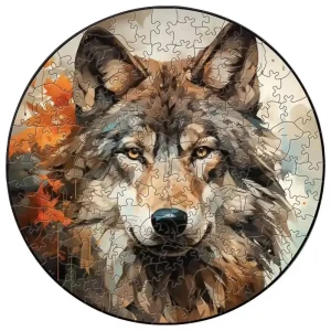 Wolf Wooden Jigsaw Puzzle