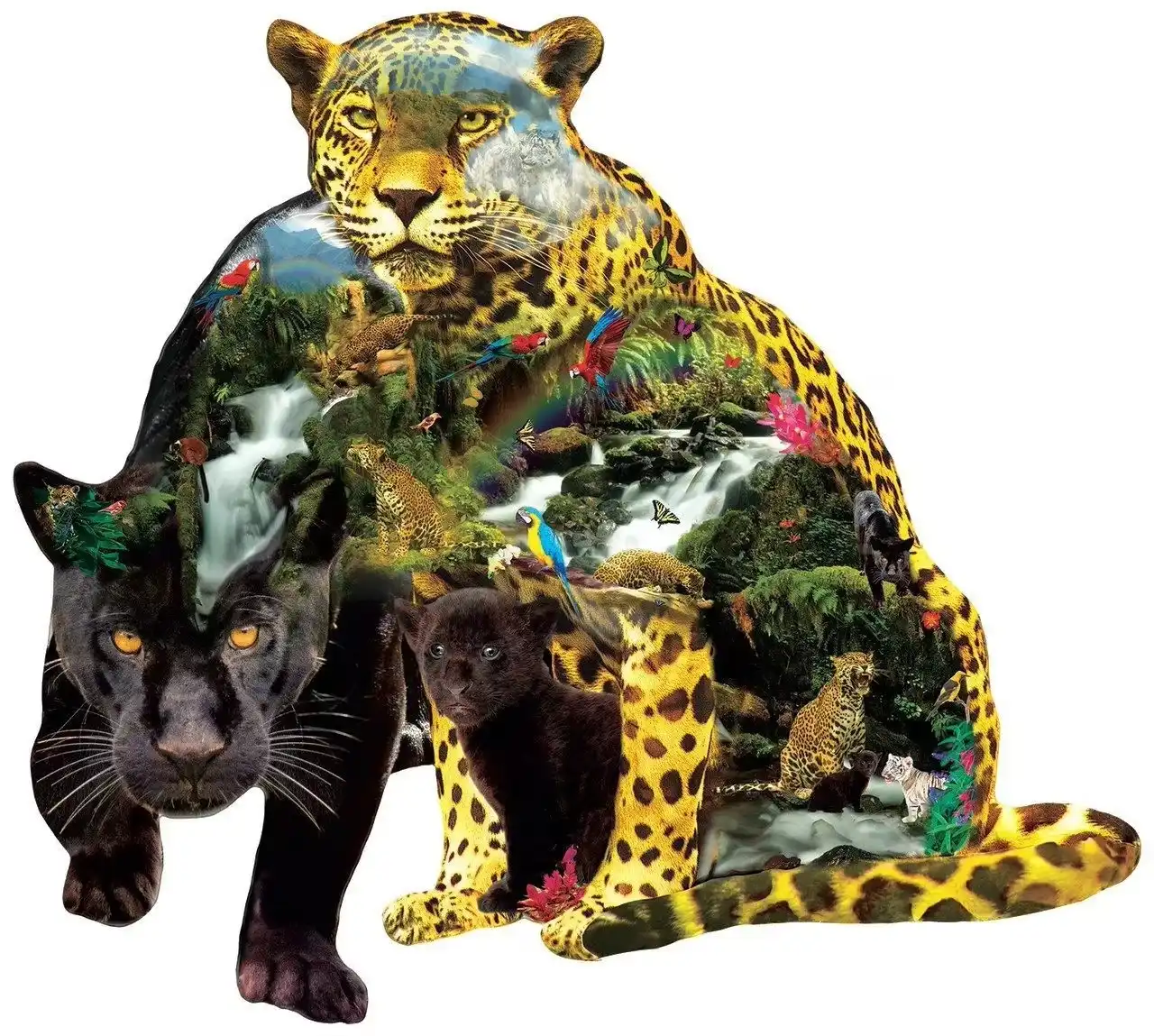 Africas Animals Wooden Jigsaw Puzzle