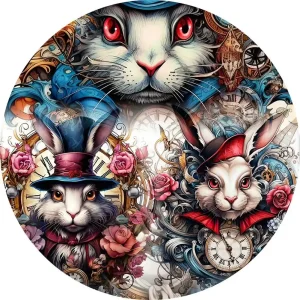 Alice in Wonderland Themed Wooden Jigsaw Puzzle