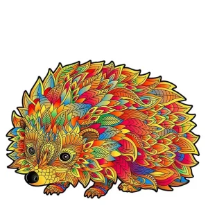 Autumn Hedgehog Wooden Jigsaw Puzzle