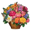 Basket of Flowers Wooden Jigsaw Puzzle