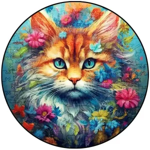 Beautiful Cat Themed Wooden Jigsaw Puzzle