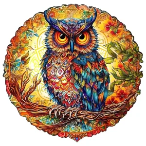Beautiful Owl Wooden Jigsaw Puzzle