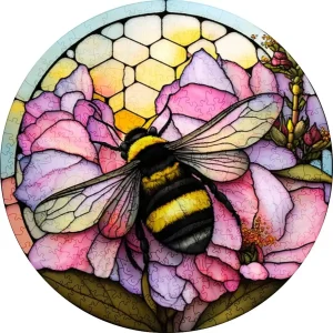 Bee On The Flower Wooden Jigsaw Puzzle