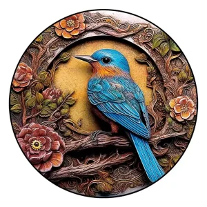 Blue Bird Wooden Jigsaw Puzzle