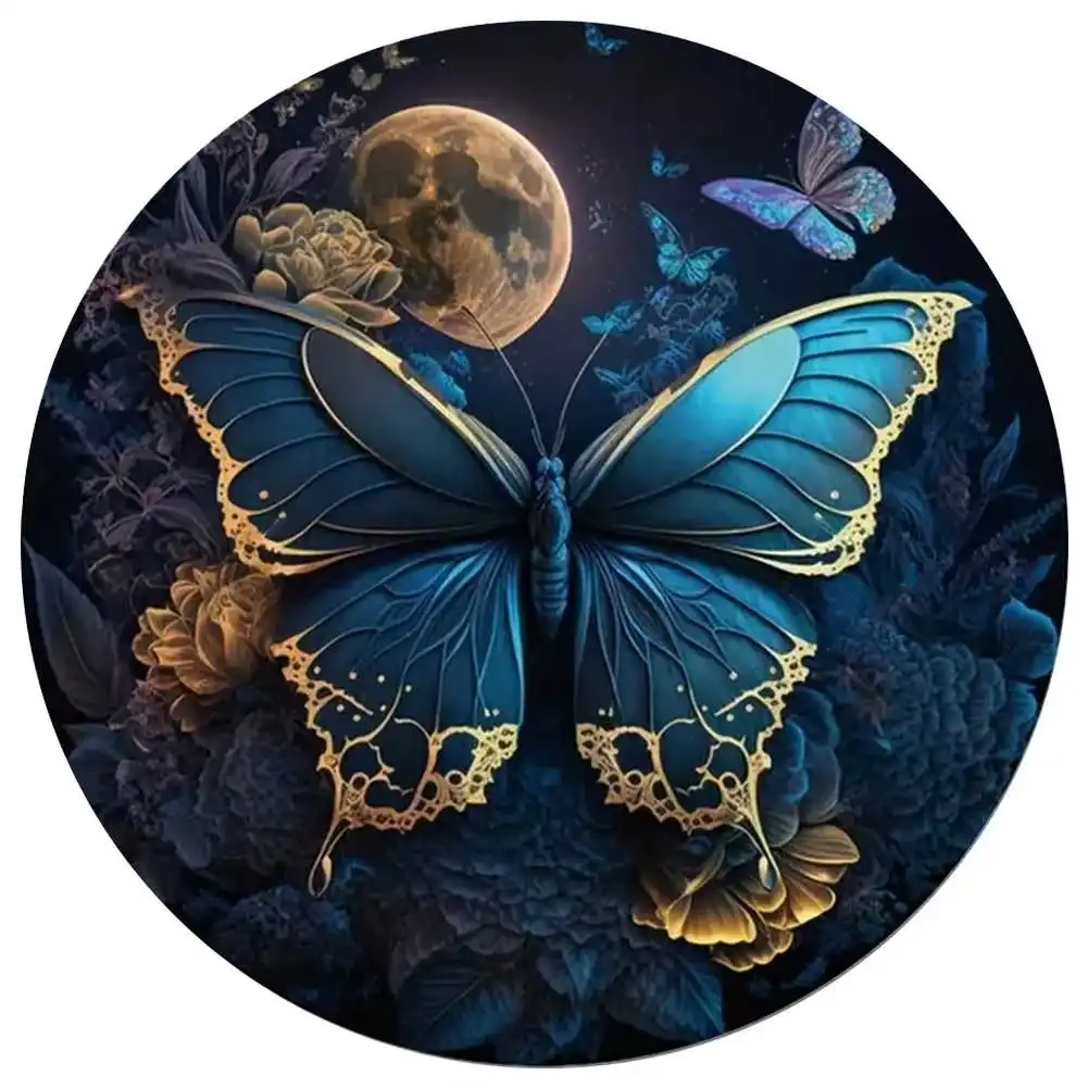 Butterfly At Night Wooden Jigsaw Puzzle