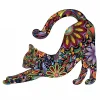 Cat-Shaped Wooden Jigsaw Puzzle