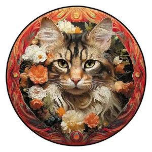 Cat Themed Wooden Jigsaw Puzzle