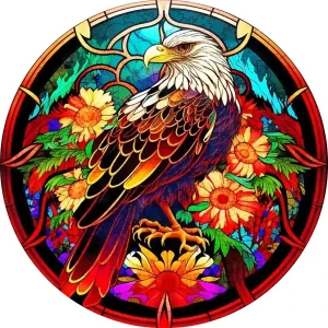 Colorful Eagle Wooden Jigsaw Puzzle
