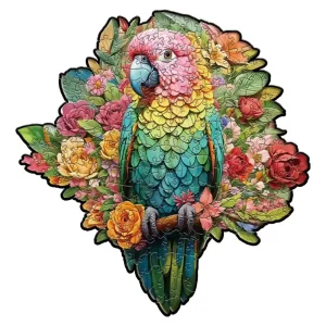 Colorful Parrot Wooden Jigsaw Puzzle