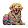 Colorful Retriever Wooden Jigsaw Puzzle