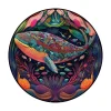 Colorful Whale Wooden Jigsaw Puzzle