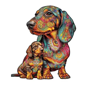Dachshund Dog Wooden Jigsaw Puzzle