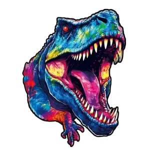 Dinosaur-Shape Wooden Jigsaw Puzzle