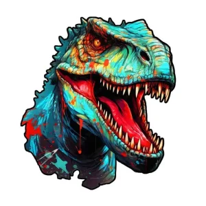 Dinosaur-Shape Wooden Jigsaw Puzzle