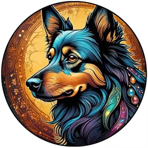 Dog Themed Wooden Jigsaw Puzzle