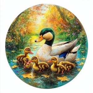 Duck Family Wooden Jigsaw Puzzle