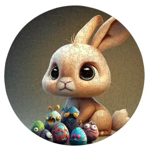 Easter Rabbit Wooden Jigsaw Puzzle