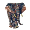 Elephant-Shaped Wooden Jigsaw Puzzle