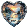 Evening By The Lake Wooden Jigsaw Puzzle