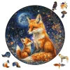 Fox Falimy Wooden Jigsaw Puzzle