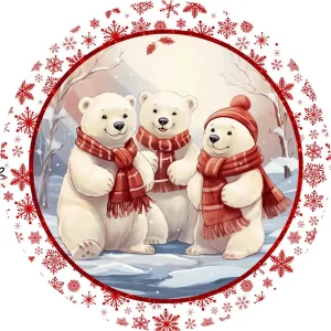 Friendly Polar Bears Wooden Jigsaw Puzzle