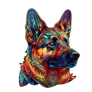 German Shepherd Wooden Jigsaw Puzzle