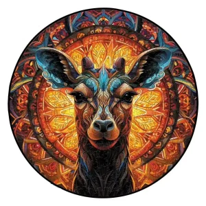 Giraffe Themed Wooden Jigsaw Puzzle