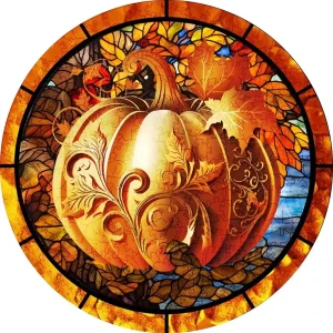 Golden Pumpkin Wooden Jigsaw Puzzle