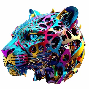 Jaguar Themed Wooden Jigsaw Puzzle