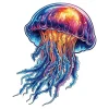 Jellyfish-Shaped Wooden Jigsaw Puzzle