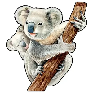 Koala Family Wooden Jigsaw Puzzle