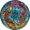 Koi Fish Harmony Wooden Jigsaw Puzzle