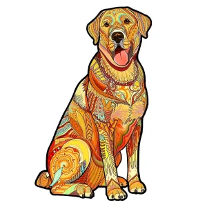 Labrador Shaped Wooden Jigsaw Puzzle