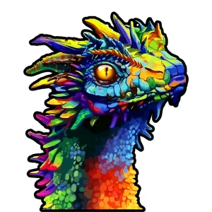 Lizard-Shaped Wooden Jigsaw Puzzle