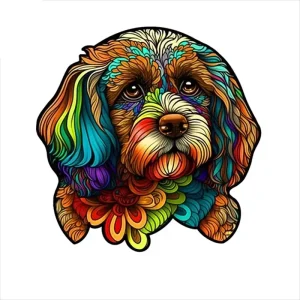 Maltipoo Themed Wooden Jigsaw Puzzle