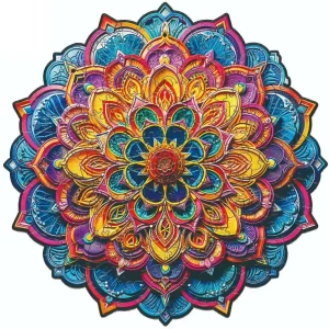 Mandala Art Wooden Jigsaw Puzzle