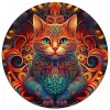 Mandala Cat Wooden Jigsaw Puzzle