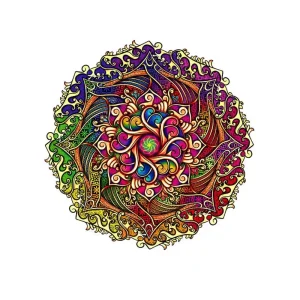 Mandala Style Wooden Jigsaw Puzzle