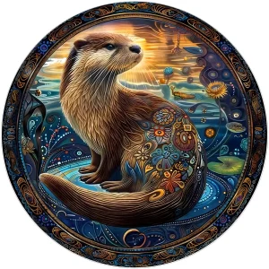 Otter Wooden Jigsaw Puzzle