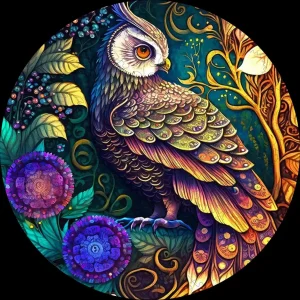 Owl Looking Back Wooden Jigsaw Puzzle