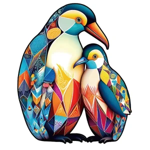 Penguin-Shape Wooden Jigsaw Puzzle